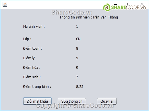 Quản lý sinh viên,quản lí sinh viên bằng java,Database sinh viên,java,java swing,bài tập java